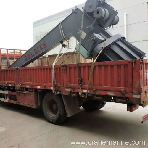 Hydraulic Slewing Crane For Rescue Boat Life Raft